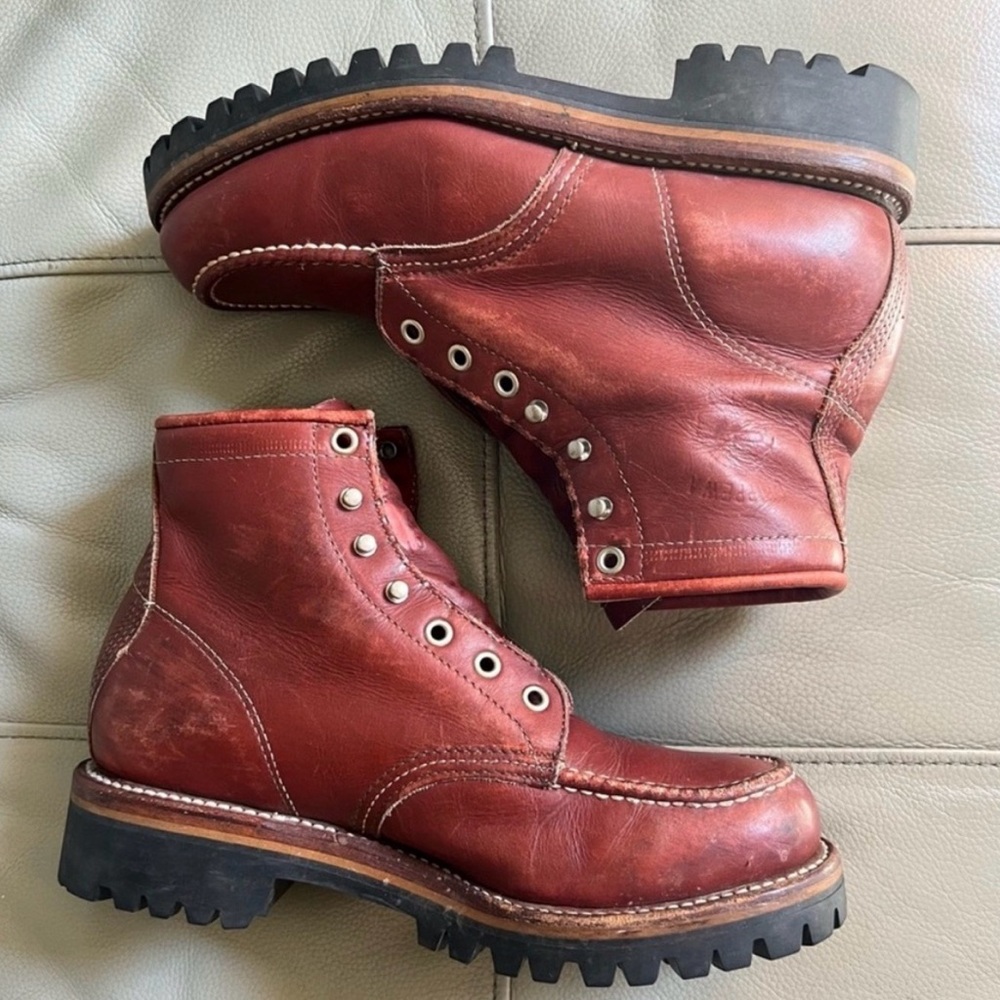 Vintage Chippewa 1975 Original Trekker Moc Toe Boots Men’s 7 D Vibram USA - Picture 7 of 15